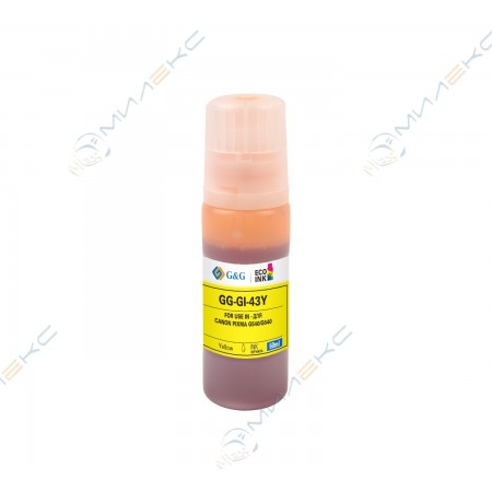 Картридж Canon GI-43Y Yellow G&G 60мл G540/G640