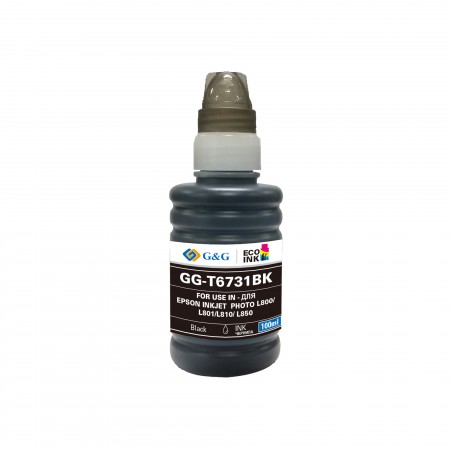 Картридж Epson L800/L1800 100ml G&G Black GG-C13T67314A