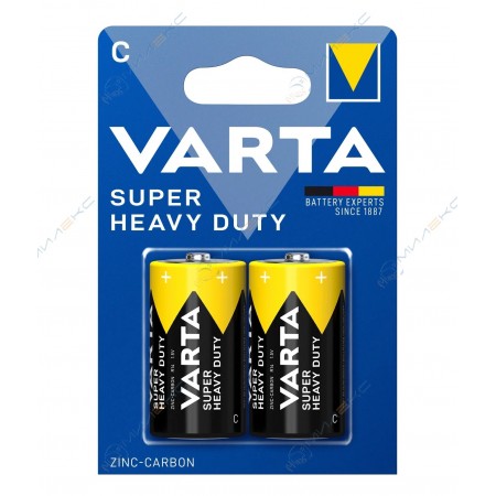 Батарея C/R14 Varta SUPERLIFE, BL2 - 2шт, Heavy Duty 1.5V