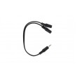 Разветвитель 3.5mm VCOM CV203-0.2M 3.5M - 2x3.5F 20см