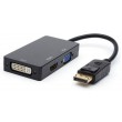 Переходник DisplayPort - HDMI/VGA/DVI Atcom AT6854, 10см Переходник DisplayPort - HDMI/VGA/DVI Atcom AT6854, 10см