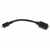 Переходник microHDMI M -> HDMI F CBR CB 235 15см