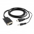 Кабель Gembird/Cablexpert HDMI->VGA [A-HDMI-VGA-03-5M]