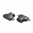 Переходник Vention AGFB0 MiniHDMI M & MicroHDMI M -> HDMI F