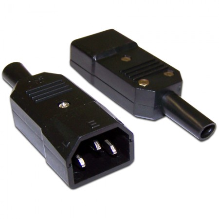 Вилка 220В Lanmaster LAN-IEC-320-C14 IEC 60320 C14 10A 250V