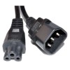 Кабель питания С14(M)->С5(F) 1.0м  ИБП->"МиккиМаус" PowerCom