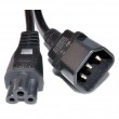 Кабель питания С14(M)->С5(F) 1.0м  ИБП->"МиккиМаус" PowerCom