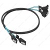 Кабель SATA ORICO CPD-7P6G-BW902S SATA 3.0, 50см, 2 кабеля