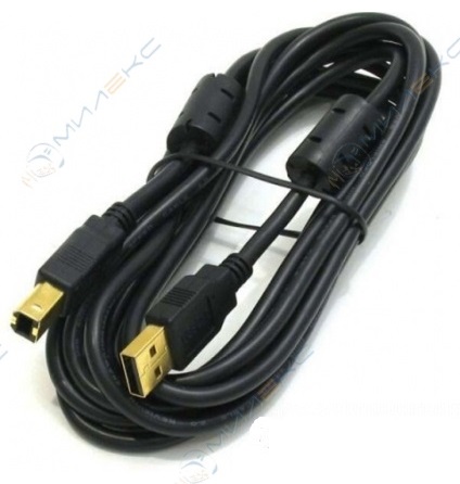 Кабель USB 2.0 AM/BM 1.8м Bion BXP-CCF-USB2-AMBM-018