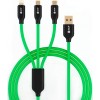 Кабель Greenconnect 3 в 1 для быстрой зарядки GCR-51493 1.5m
