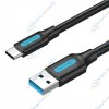Кабель USB Type-C 2.0м USB3.0 AM/CM Vention COZBH Black Кабель USB Type-C 2.0м USB3.0 AM/CM Vention COZBH Black