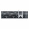 Клавиатура Gembird KB-8420 Grey USB 109кл MM, бесшумная 1.5м