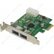 Контроллер ORIENT NC-3U2PELP PCI-Ex1 2xUSB3.0 EXT Low Profil Контроллер ORIENT NC-3U2PELP PCI-Ex1 2xUSB3.0 EXT Low Profil