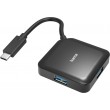 Концентратор USB-C Hama H-200112 USB-C hub 4порт. черный