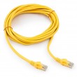 Patch cord UTP5e 5m Gembird PP10-5M/Y Желтый, медный
