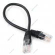 Patch cord UTP5e 0.25m Gembird PP12-0.25M/BK чёрный